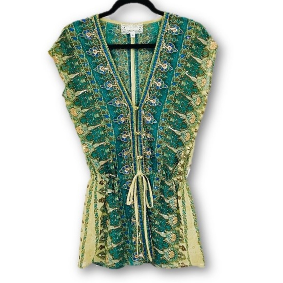 Anthropologie Tops - Anthropologie B. Vintage Sleeveless Beaded Tunic